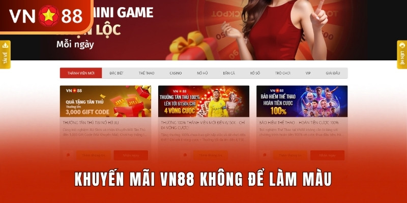 Khuyến mãi VN88 không để làm màu